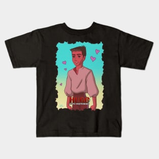 Hugo esta enamorado Kids T-Shirt